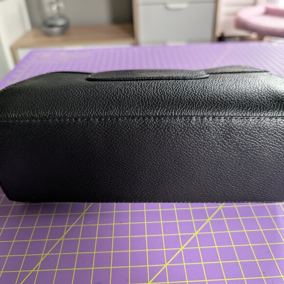 Anastasio Mini Crossbody Handbag Black Leather - Tiger and Snake Print - Picture 3 of 7